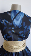 Tripluvoal Negru cu Blue Shadows VOAL1142