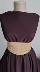 Crep Jerse Plum, fluid,  elastic  ELA1384