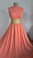 Lycra brodata,Somon,elastic  ELA1376