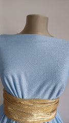 Material elastic BABY BLUE, dantelat DAN1081