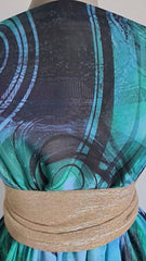 Tripluvoal cu Imprimeu Abstract – Motive Spiralate VOAL1202