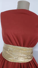 Material Elastic Texturat Caramiziu, plin  ELA1367