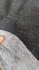 Material Tricotat Gri Petrol cu dos moale si pufos  TRI1043