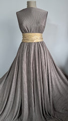 Material Elastic plisat, Mocha Musse  ELA1386