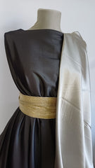 Dupont Lycra Negru / Bej Sidefiu   MAT1122